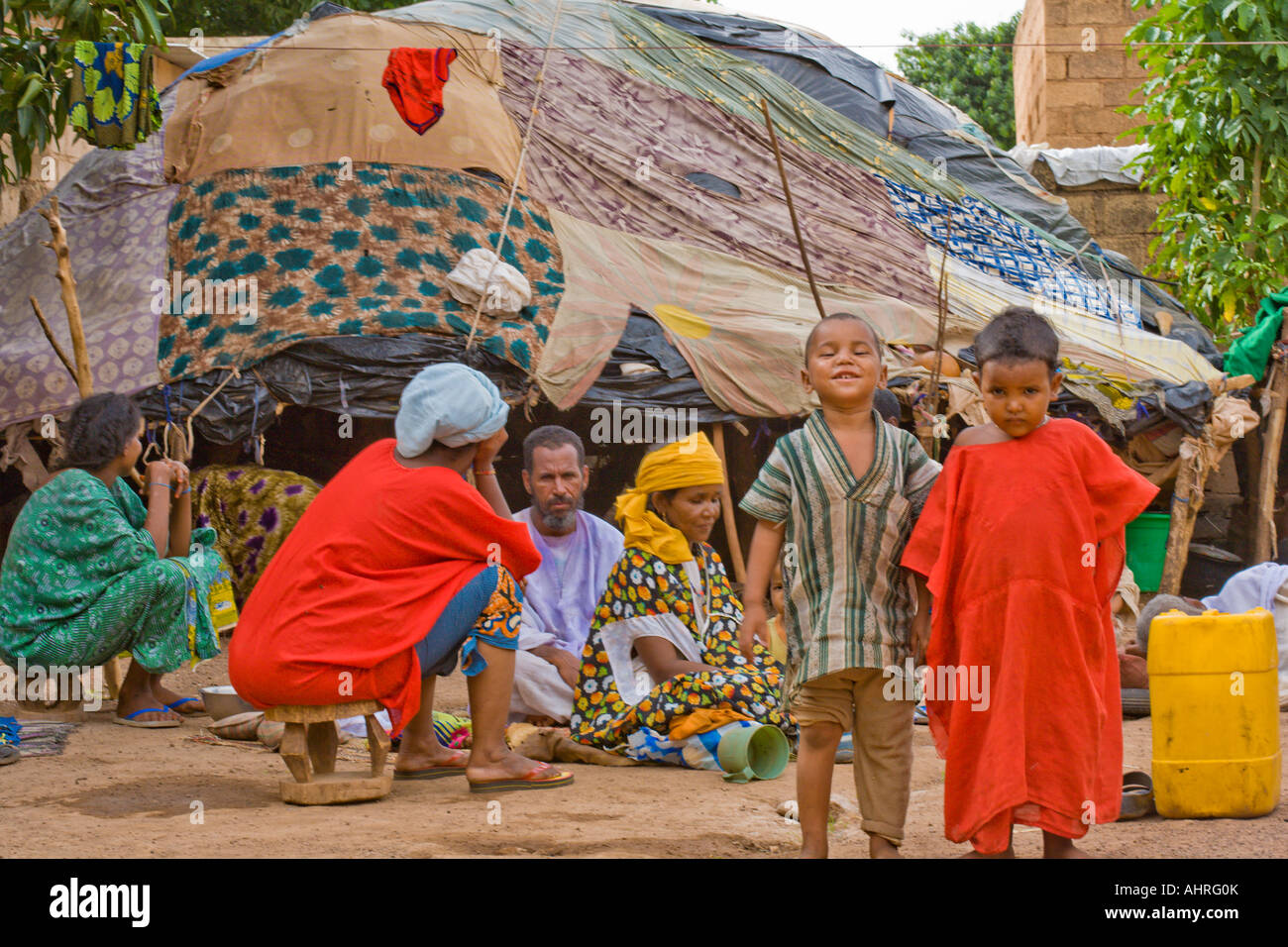 Touareg Kinder in Burkina Faso Stockfoto