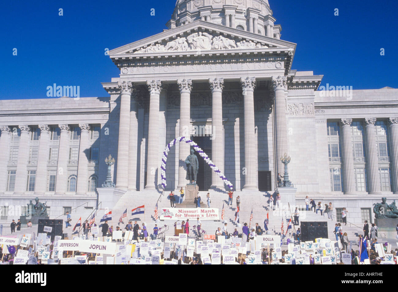 Missouri-Marsch für Frauen s lebt Stockfoto