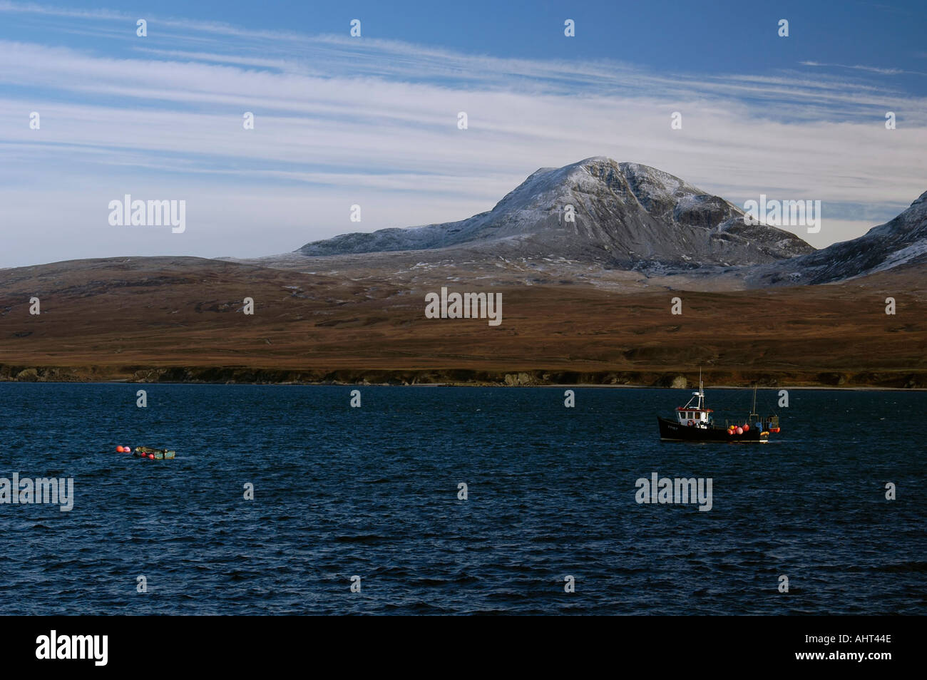 Sound of Islay, Beinn eine Oir Paps of Jura Stockfoto