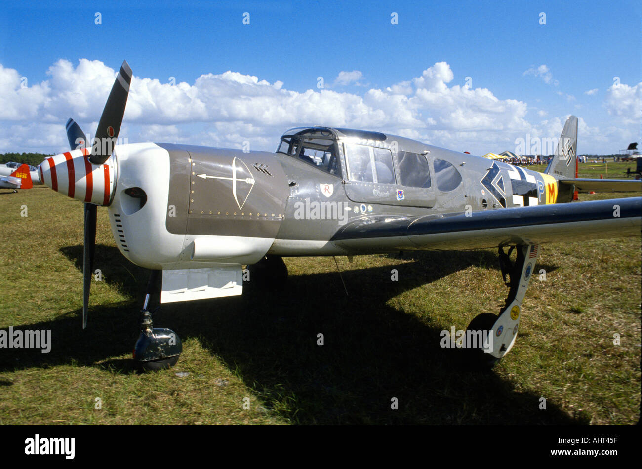 Klassische WW II Messerschmitt Nazi-Flugzeug auf dem Display an klassische Flugzeug zeigen Orlando Florida Stockfoto