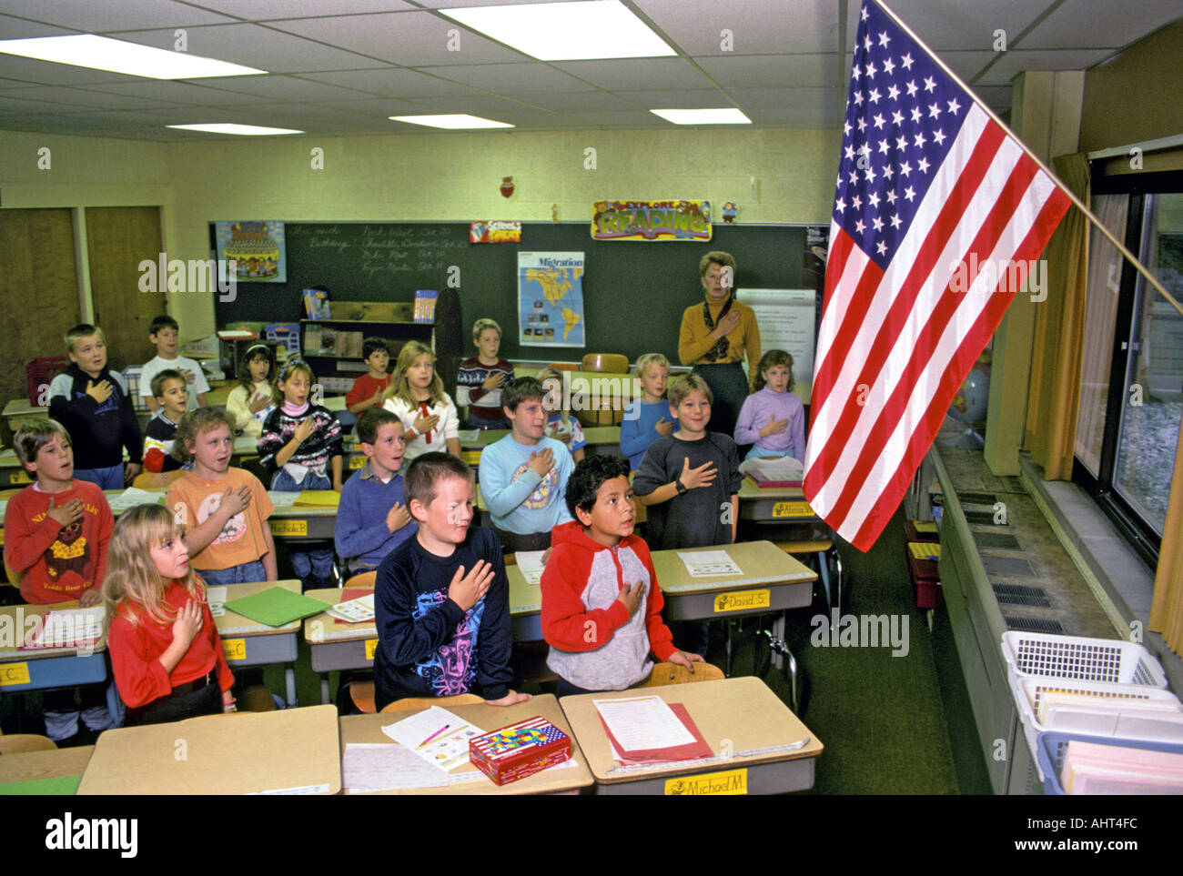 Pledge Allegiance Children Stockfotos Und Bilder Kaufen Alamy