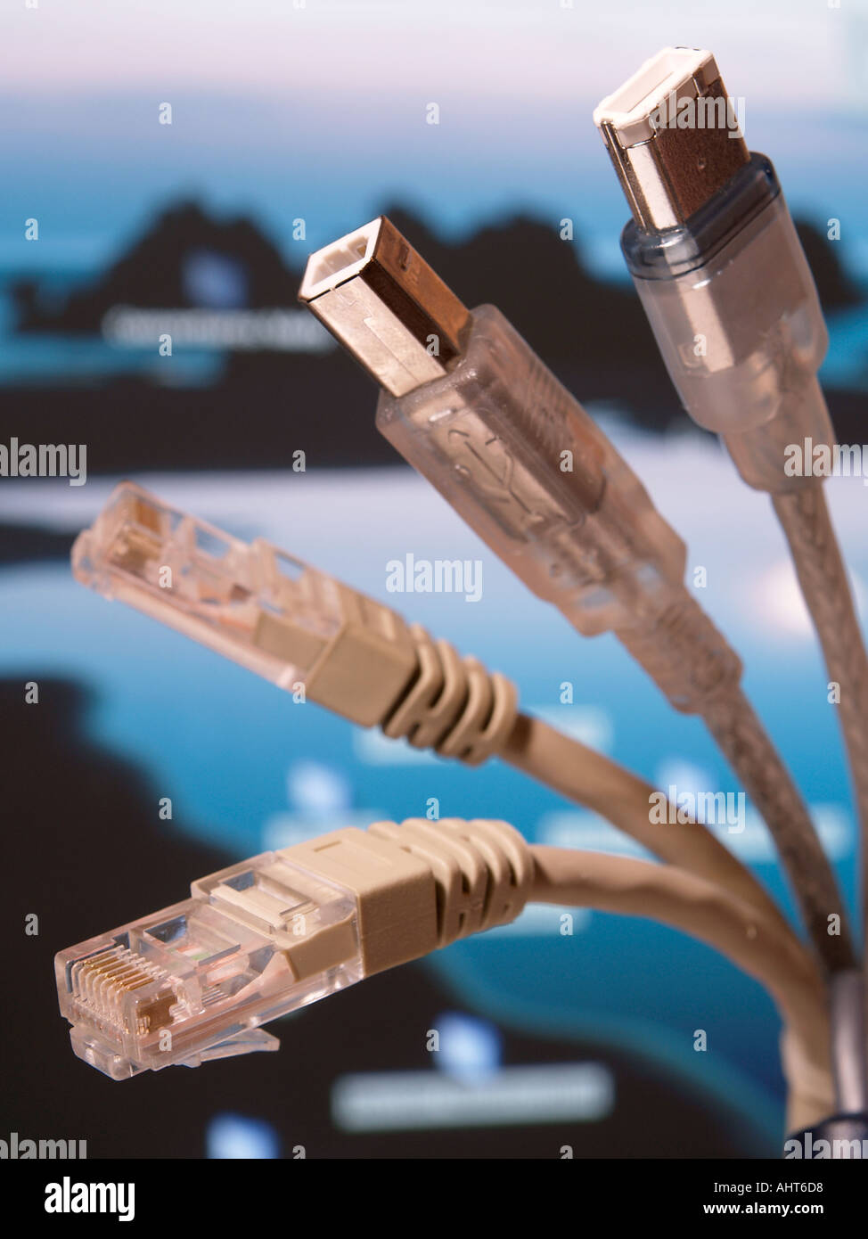 Computer-Kabel Stockfoto