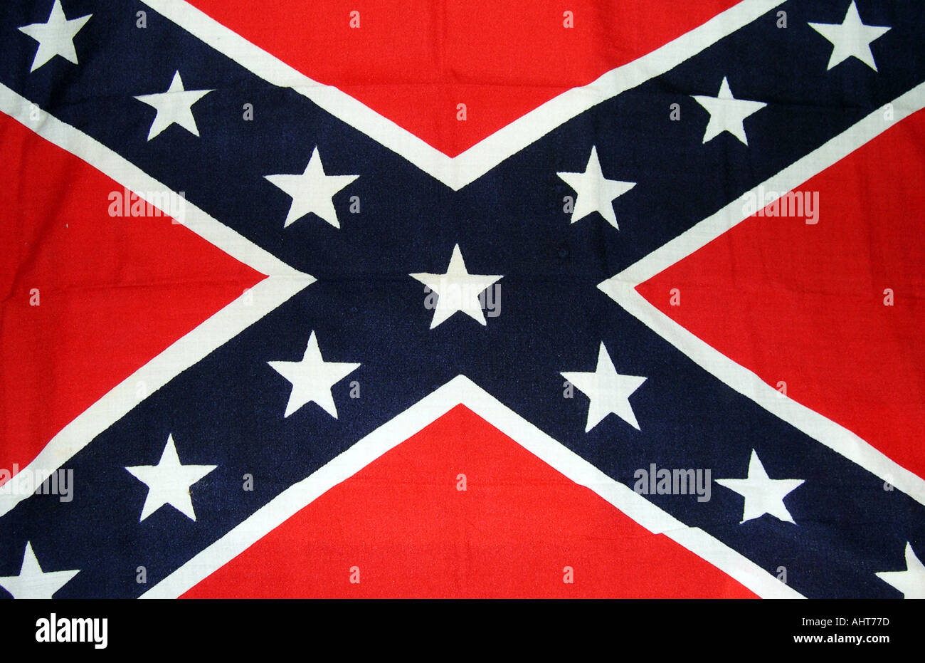 Die Confederate Flag der südlichen Staaten von Amerika. Stockfoto