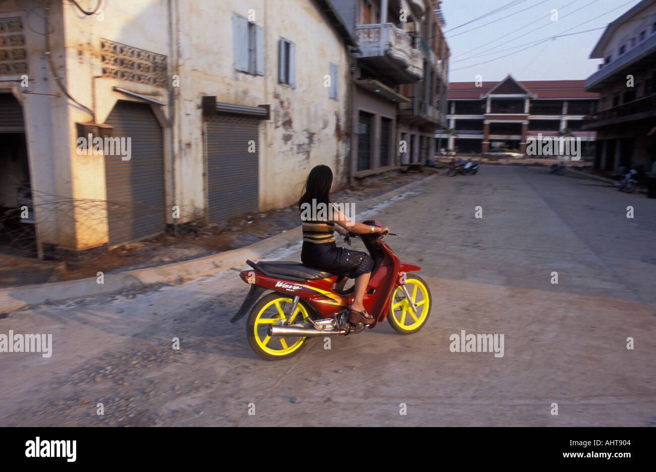 Laos Pakse Altstadt Stockfoto