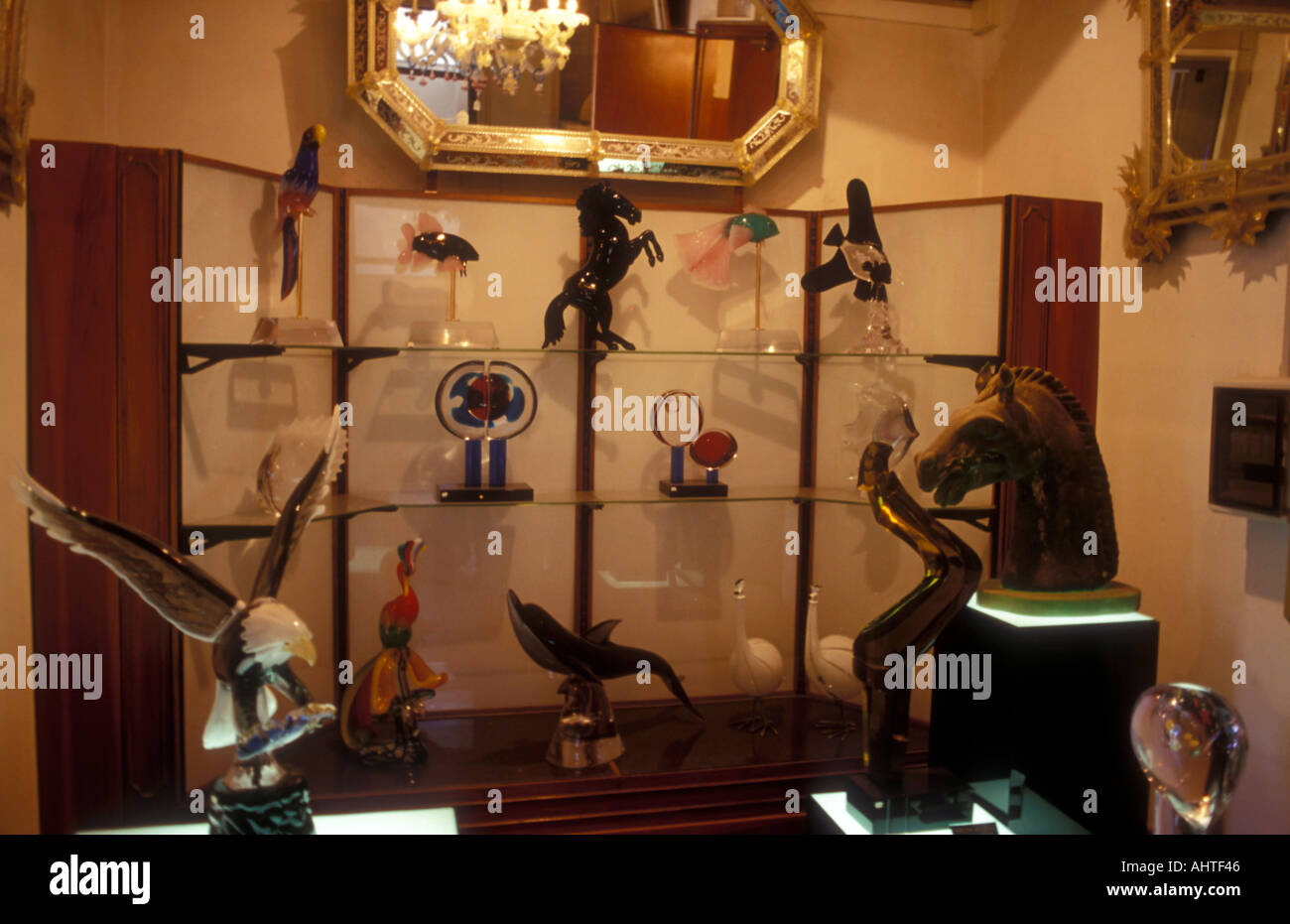 Der Murano Glass Shop in Venedig Italien Stockfoto