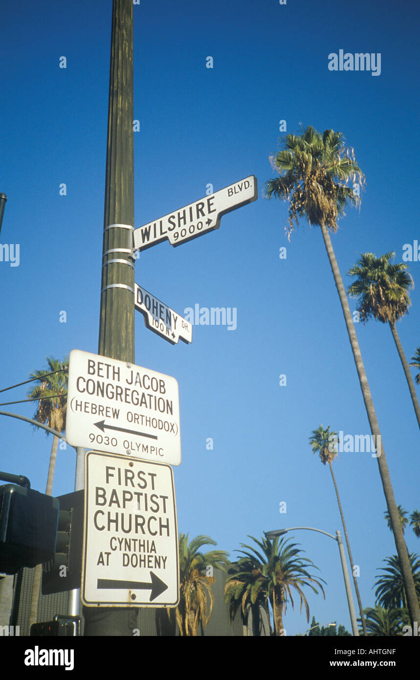 Sonstige kirchliche Zeichen in Los Angeles Stockfoto