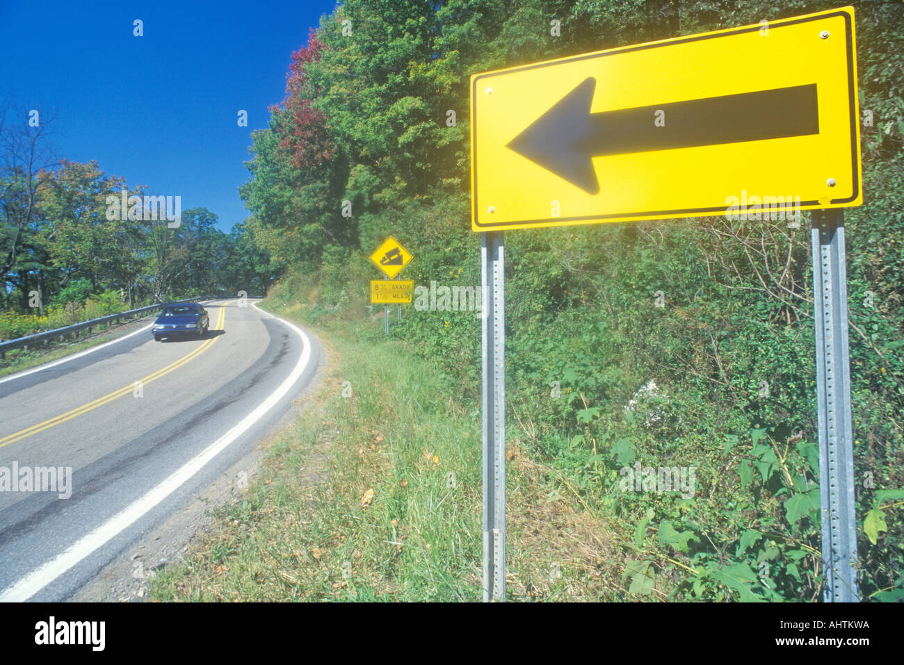 U S Route 60 in West Virginia Stockfoto