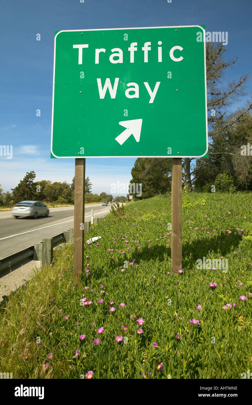 Ein interstate-Highway-Zeichen auf der Route 101 anzeigen Verkehr Weg in Südkalifornien Stockfoto