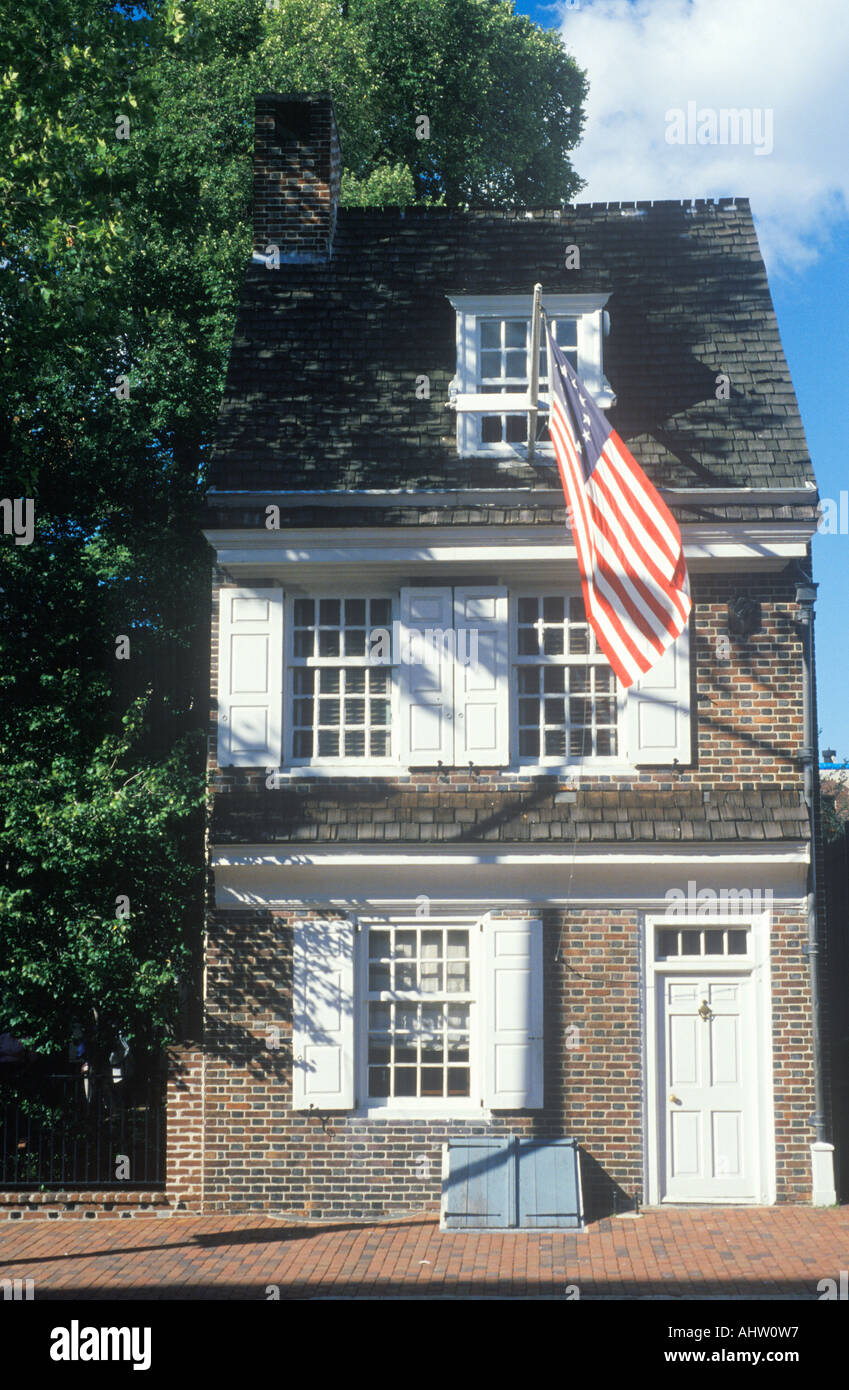 Betsy Ross House Philadelphia Pennsylvania Stockfoto