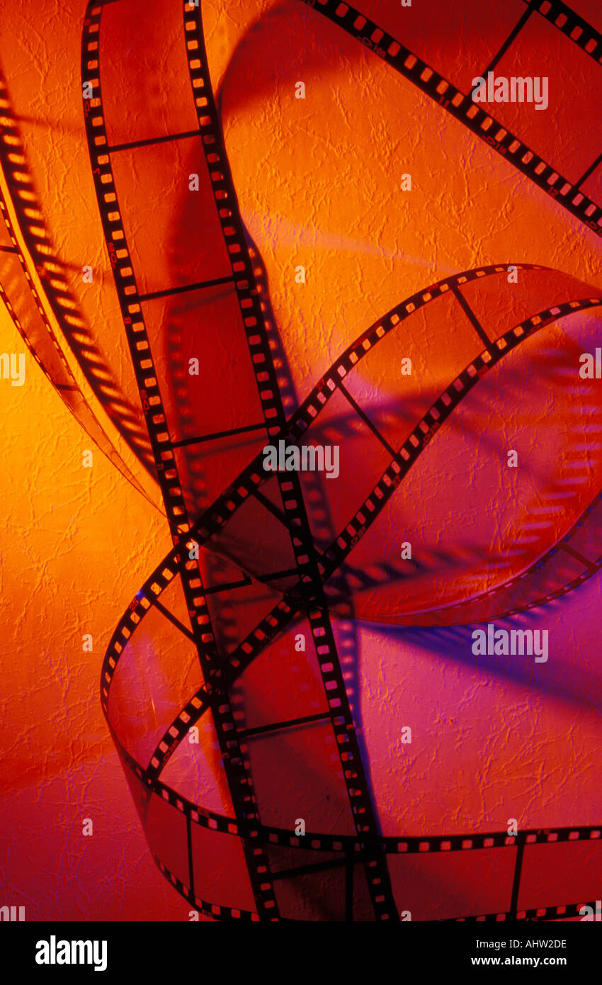 Eine Filmrolle ungeschnitten Stockfoto