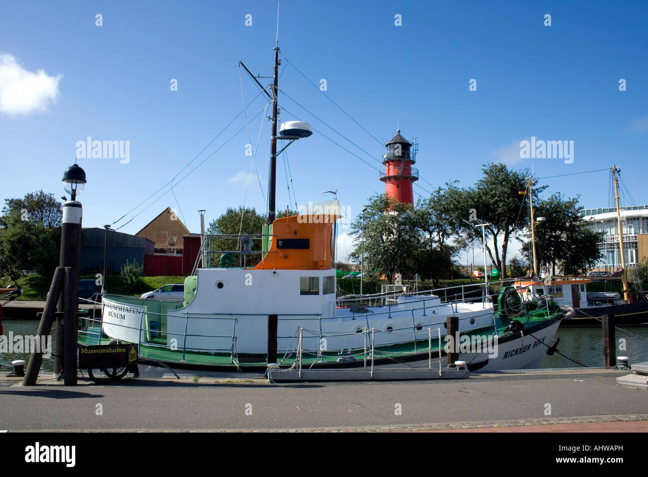 Ehemaliges Rettungsfahrzeug "Rickmer Bock" - Museumshafen Büsum Stockfoto