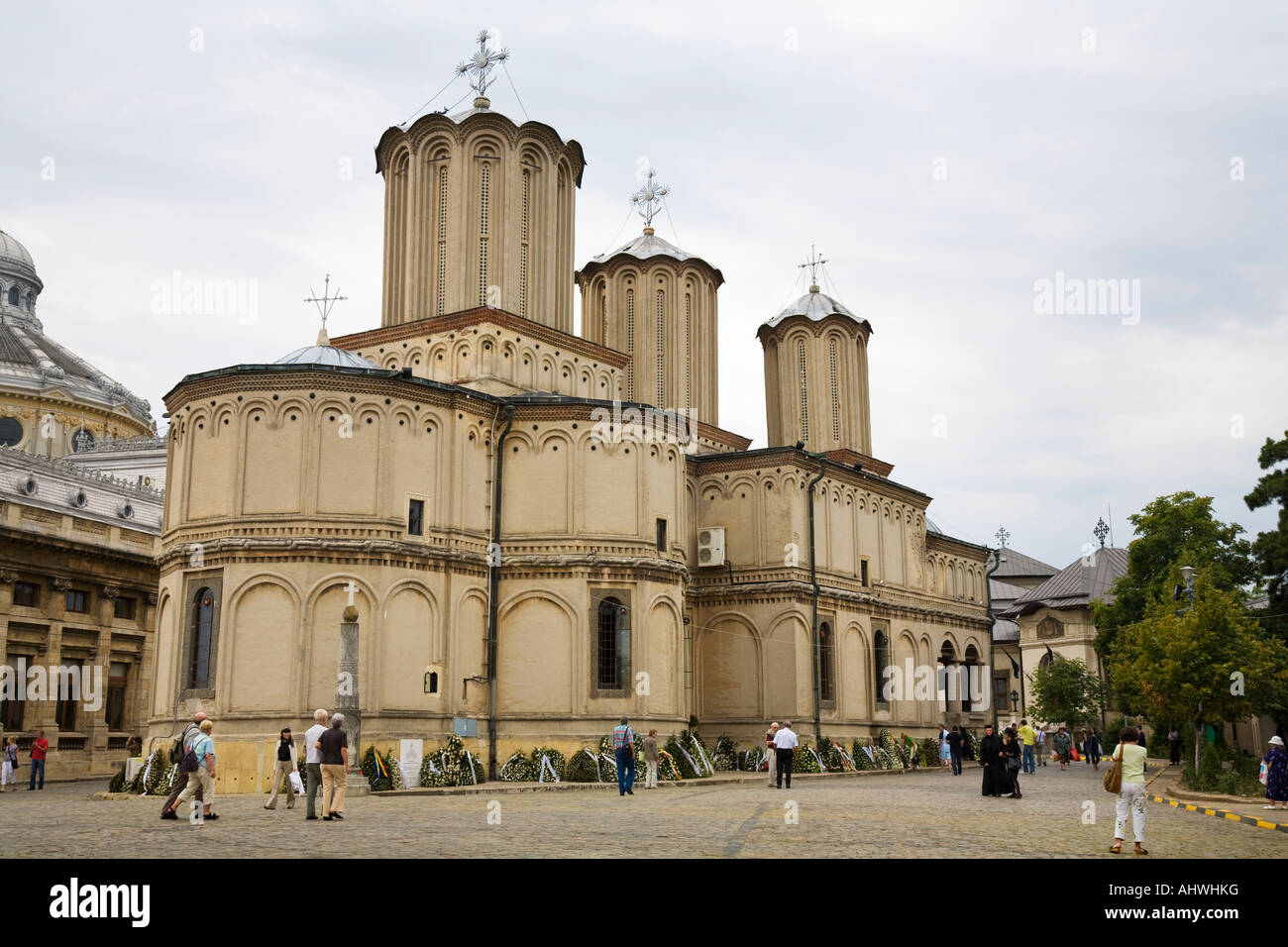 Die rumänische patriarchalische Kathedrale in Bukarest / Rumänien Stockfoto