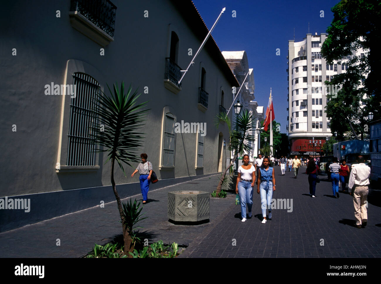 Venezolanischen Volk, Downtown, El Centro, Stadt Caracas, Caracas, Capital District, Venezuela, Südamerika Stockfoto