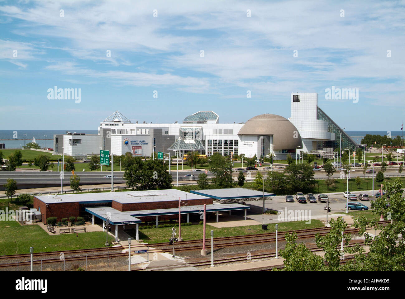 Great Lakes Science Center in der Stadt Cleveland-Ohio Stockfoto