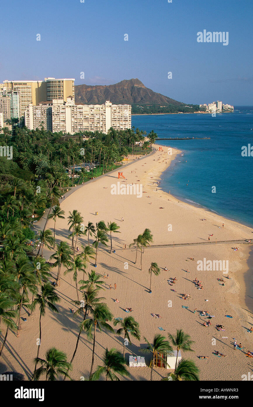 Strand in Honolulu Oahu Island Stockfoto