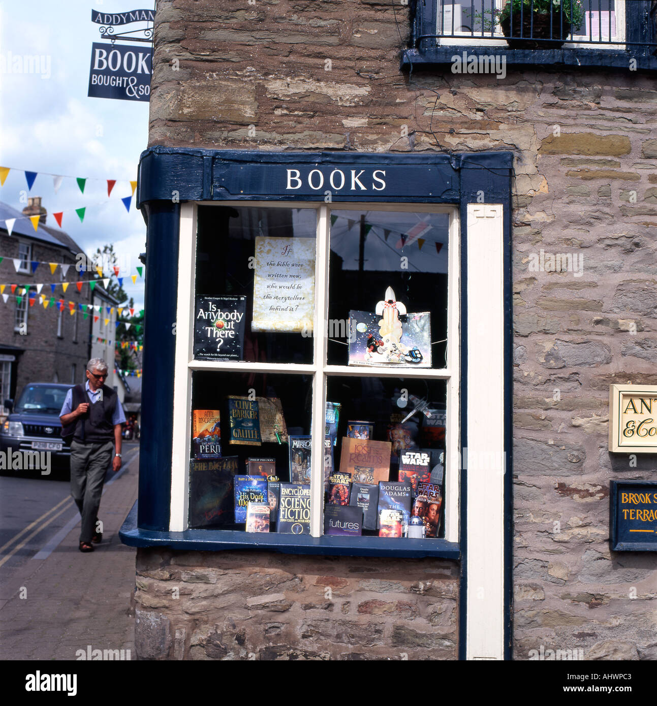 Addyman Buch Schaufenster in Hay-on-Wye, Powys, Wales UK KATHY DEWITT Stockfoto