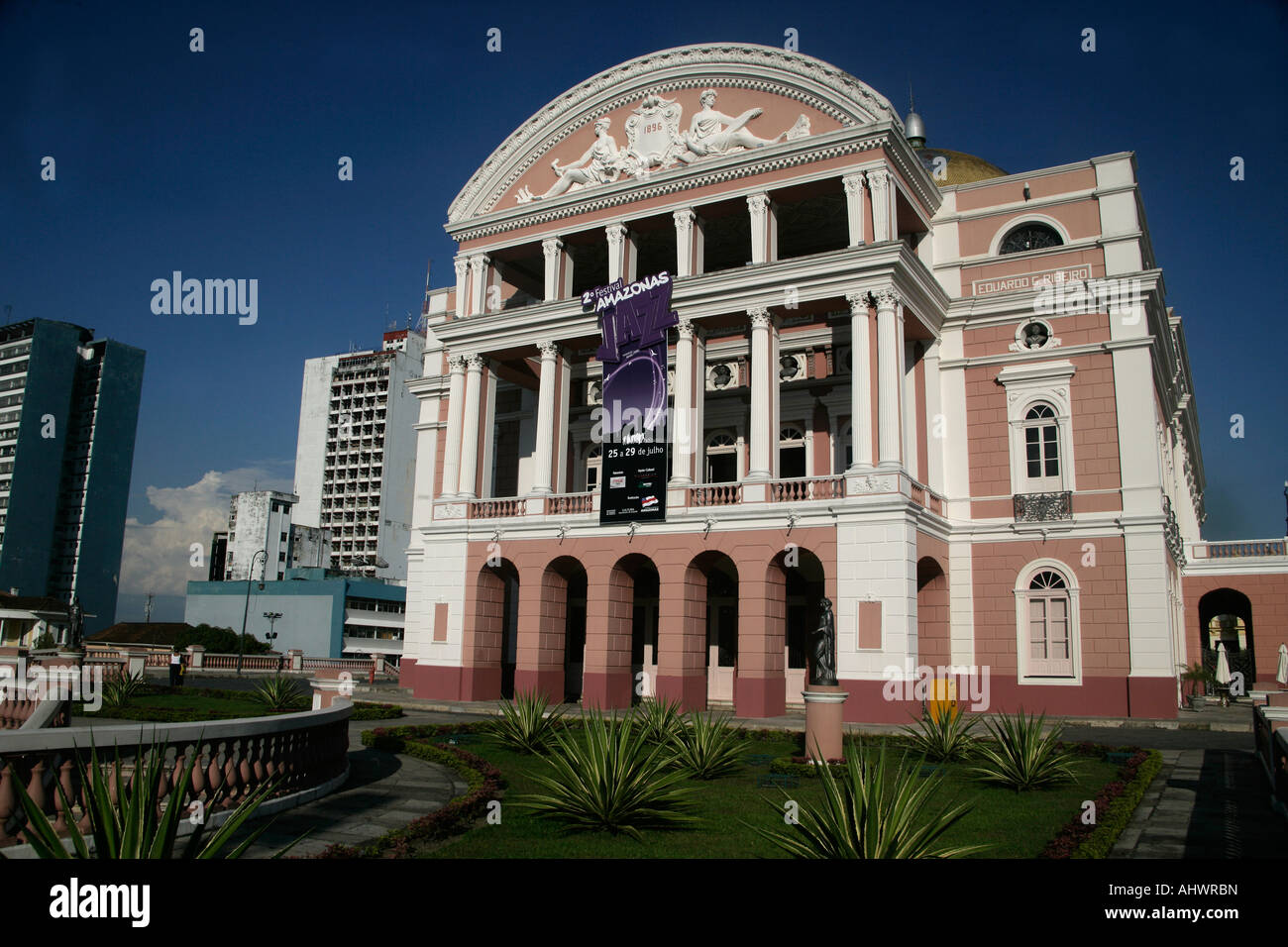 Oper Manaus Brasilien Amazon Theater Stockfoto