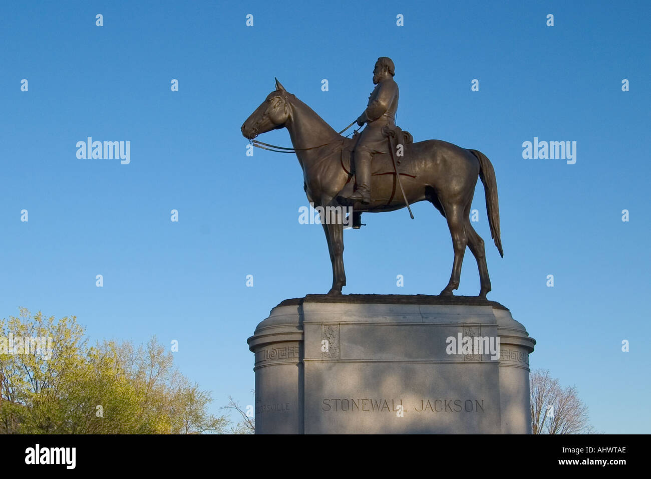 Stonewall Jackson-Statue am Denkmal-Allee ein National Historic Landmark Richmond Virginia Stockfoto