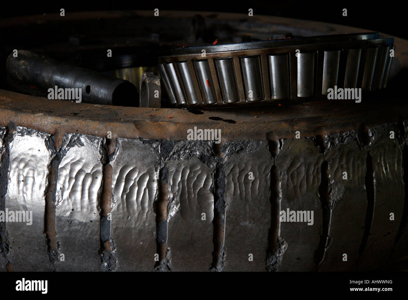 El Metall Industrie es un Género musikalische Que Toma Elementos De La Música industrielle y del Metall. Stockfoto