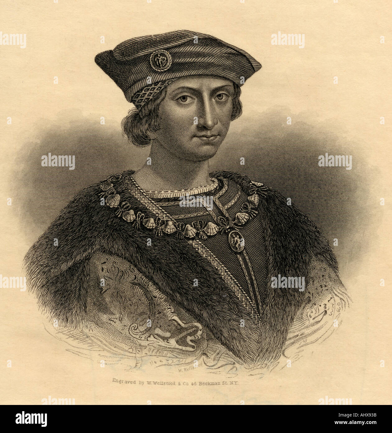 Charles VIII, 1470 - 1498. König von Frankreich. Stockfoto