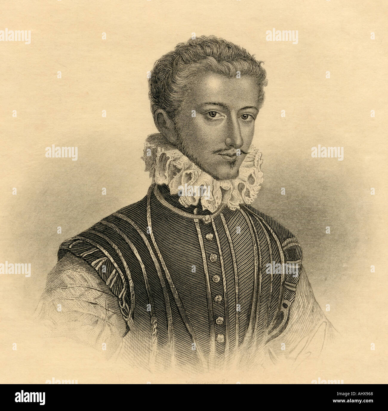 Heinrich I., Prinz von Joinville, Herzog von Guise, Graf von Eu, 1550 - 1588. Französische Politiker, Soldaten und Führer der Römisch-katholischen Partei. Stockfoto