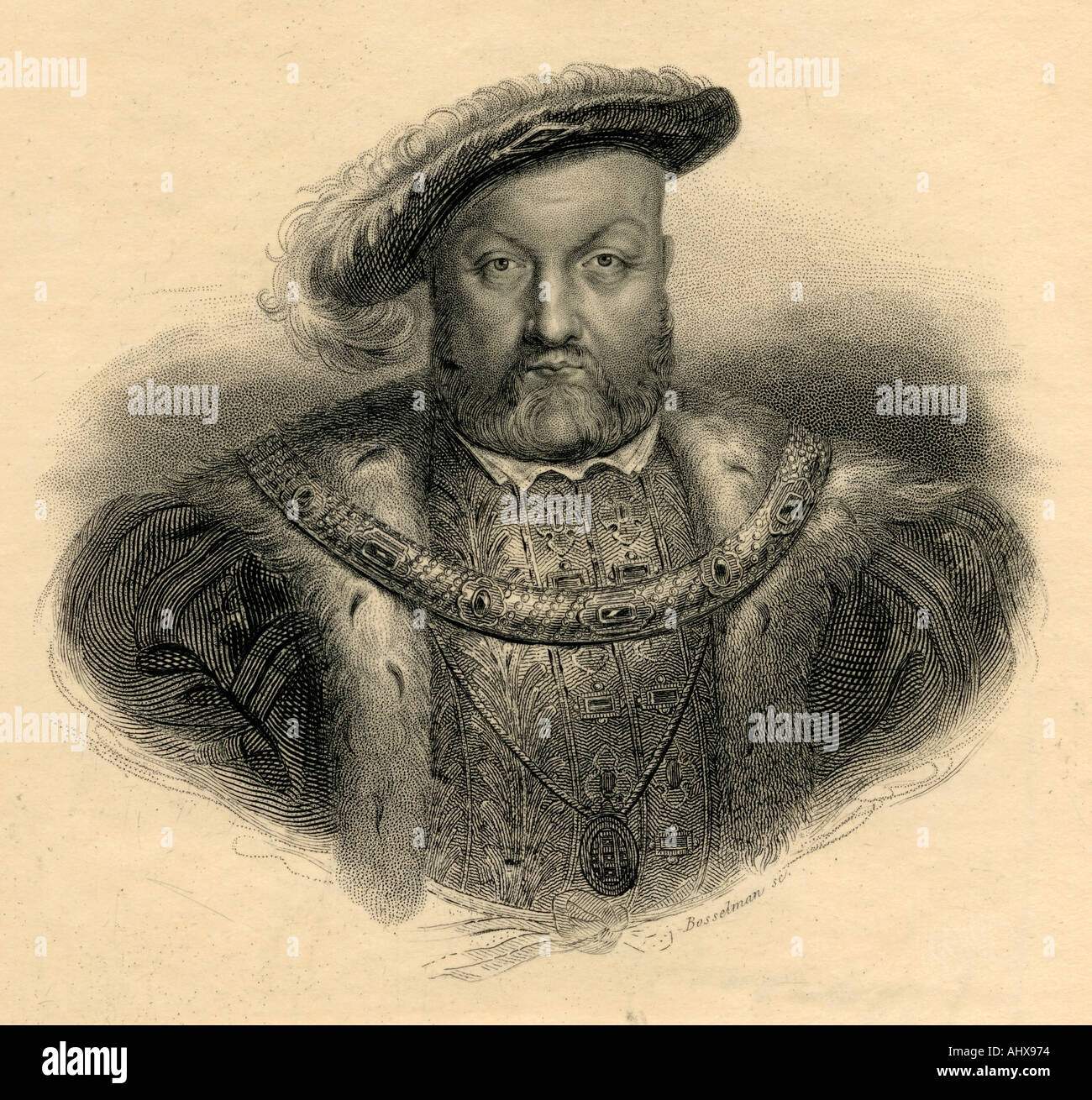 Henry VIII, 1491 -1547. König von England. Stockfoto