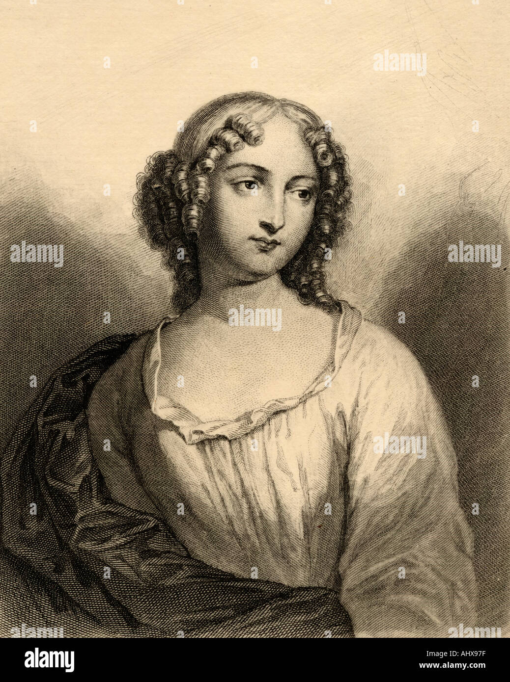 Francoise Louise de La Baume Le Blanc de La Valliere, 1644 - 1710. Herrin von Louis XIV. Stockfoto
