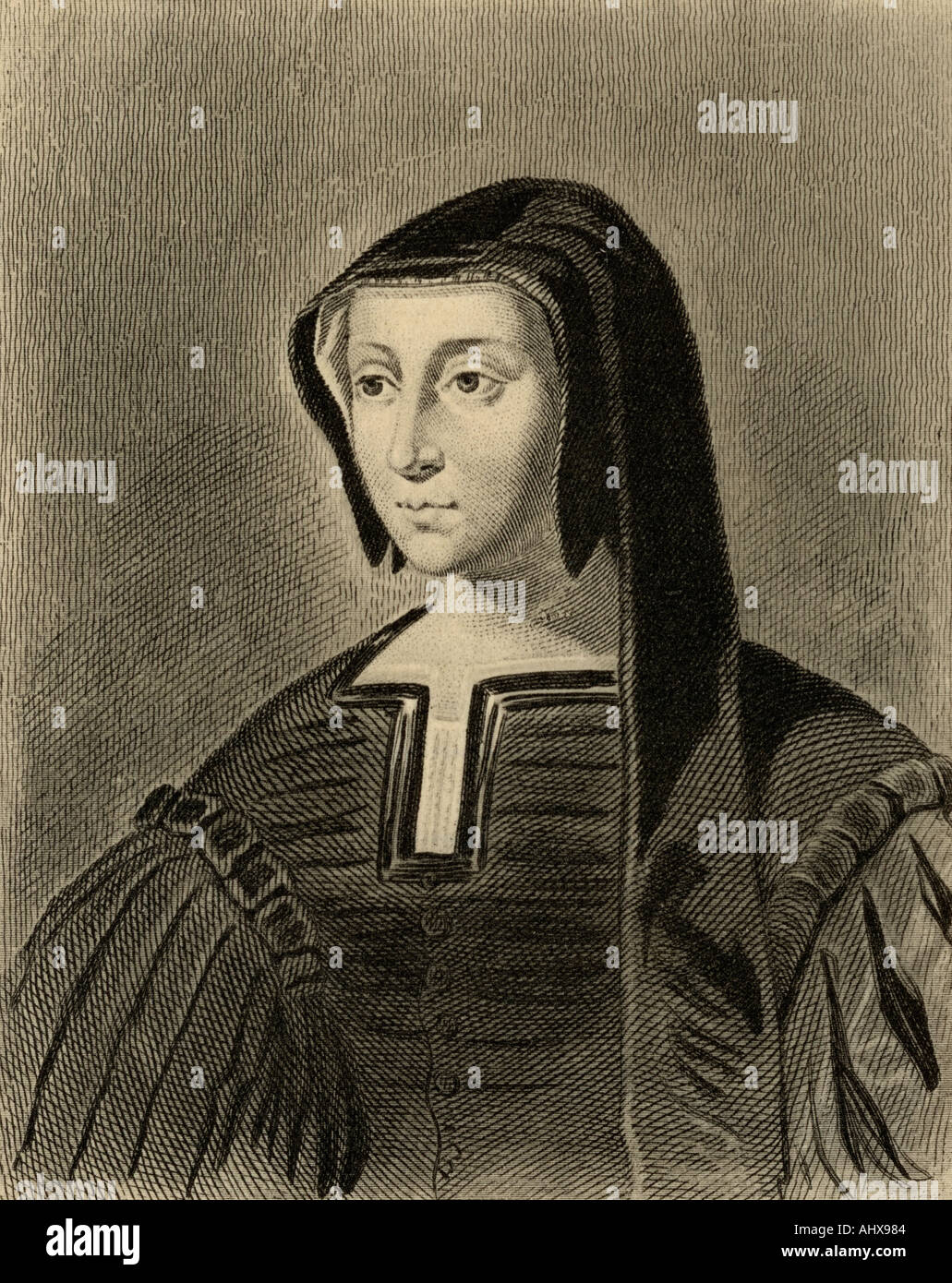 Louise von Savoyen, 1476 - 1531. Französischen Adligen und Regent, Herzogin von Auvergne und Bourbon, Herzogin von Nemours, und Mutter von König Franz I. Stockfoto