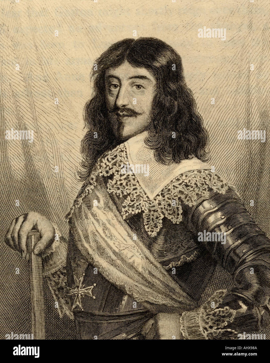 Louis XIII, 1601 -1643. König von Frankreich von 1610 bis 1643 König von Navarra (als Ludwig II.) von 1610 bis 1620. Stockfoto