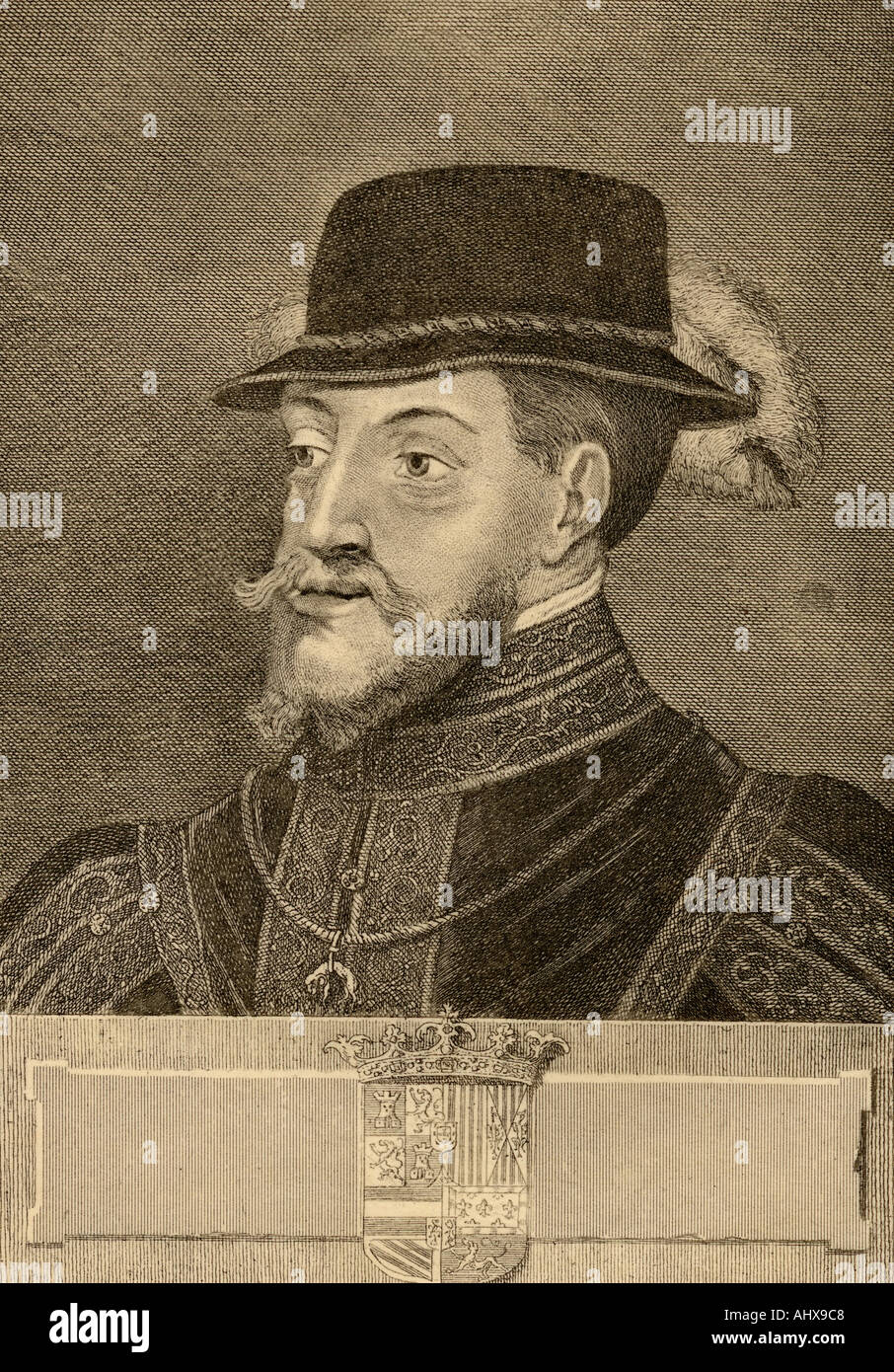 Philipp II., 1527 1598. König von Spanien, 1556 - 1598. Stockfoto