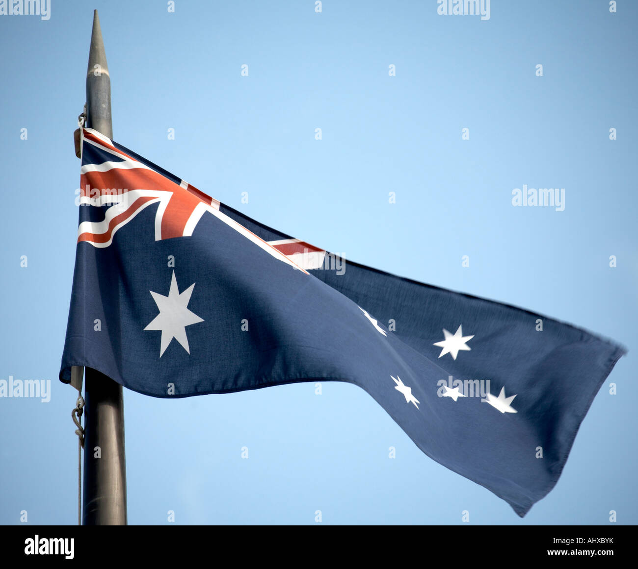 Australische Flagge in Brisbane Queensland QLD Australien Stockfoto