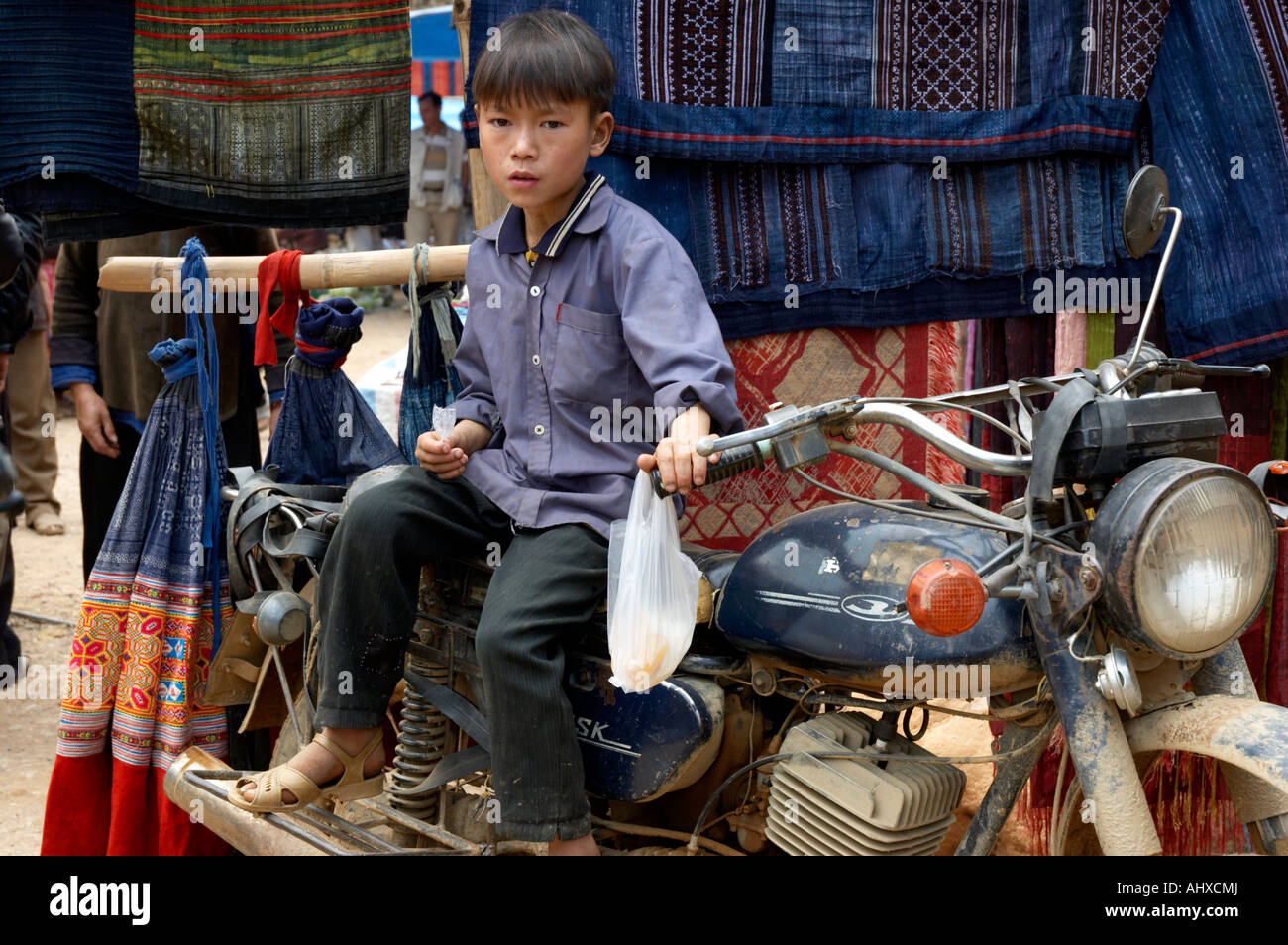 COC Li Market in der Nähe von Sapa, Vietnam Stockfoto