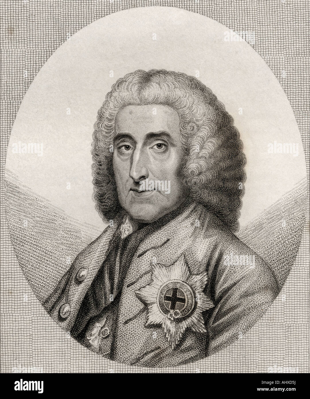 Philip Stanhope, 4. Earl of Chesterfield, 1694 -1773. Britischer Staatsmann und Literat, Stockfoto
