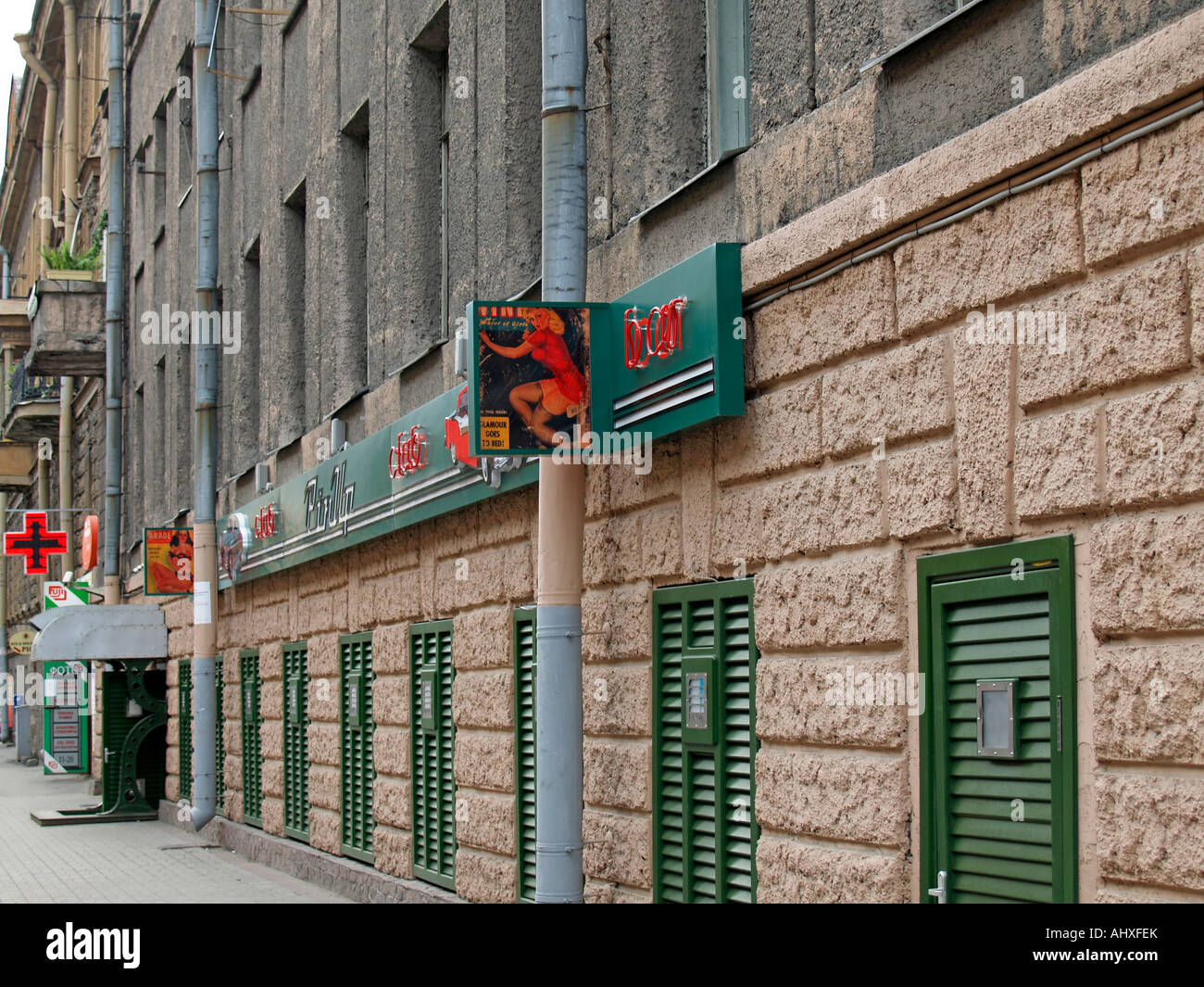 Sex Bar in einem alten Haus in Sankt Petersburg Russland  
