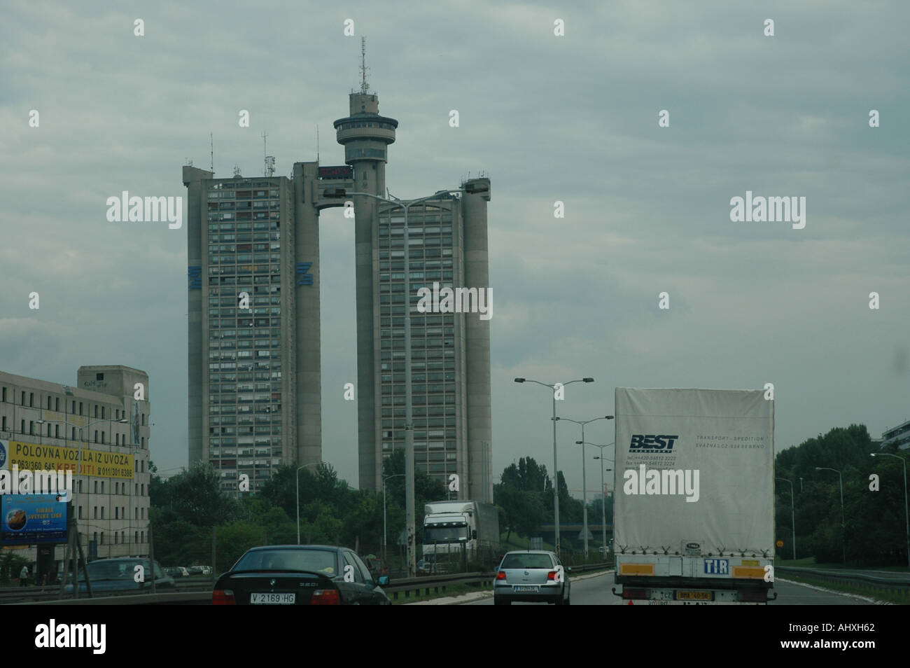 GenEX-Turm-Büro in der serbischen Hauptstadt Belgrad Stockfoto