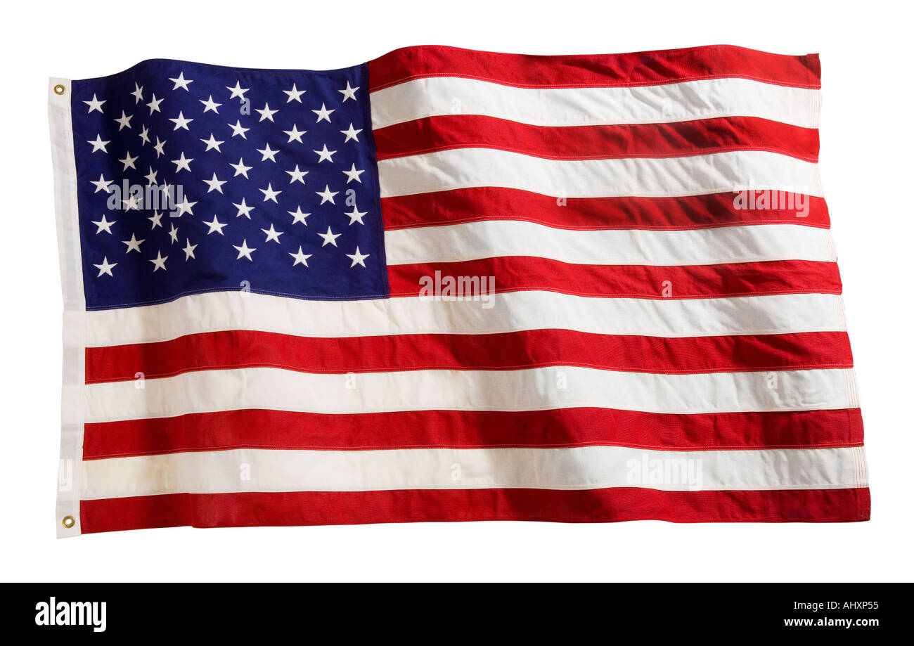 Plätschernden amerikanische Flagge Stockfoto