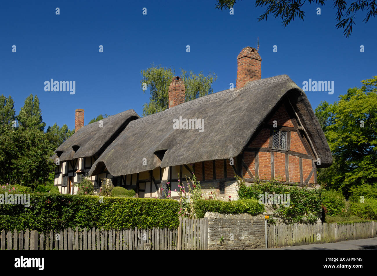 Anne Hathaway s Shottery Cottage in der Nähe von Stratford on Avon England Stockfoto