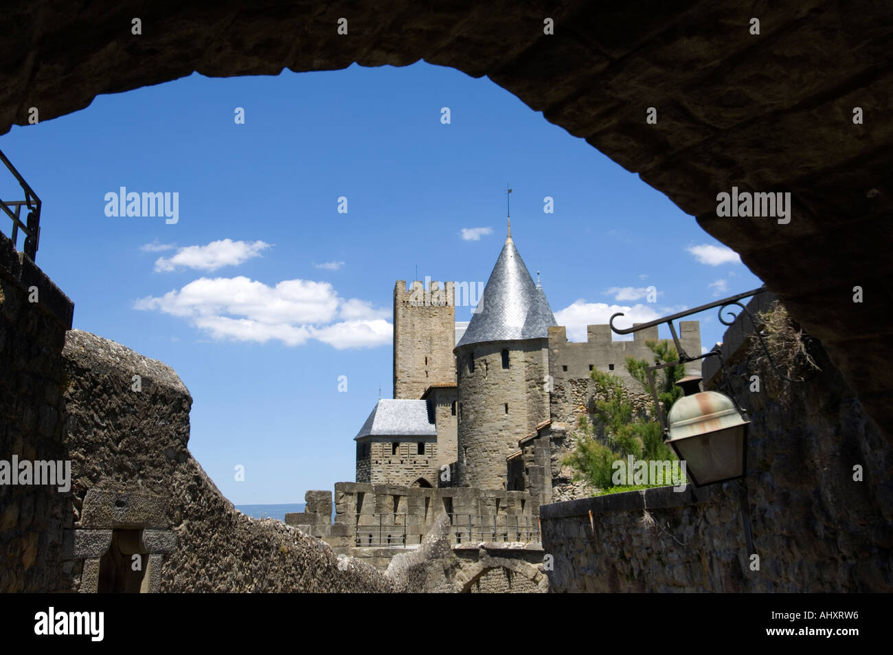 Die Cité von Carcassonne-Aude Frankreich Stockfoto