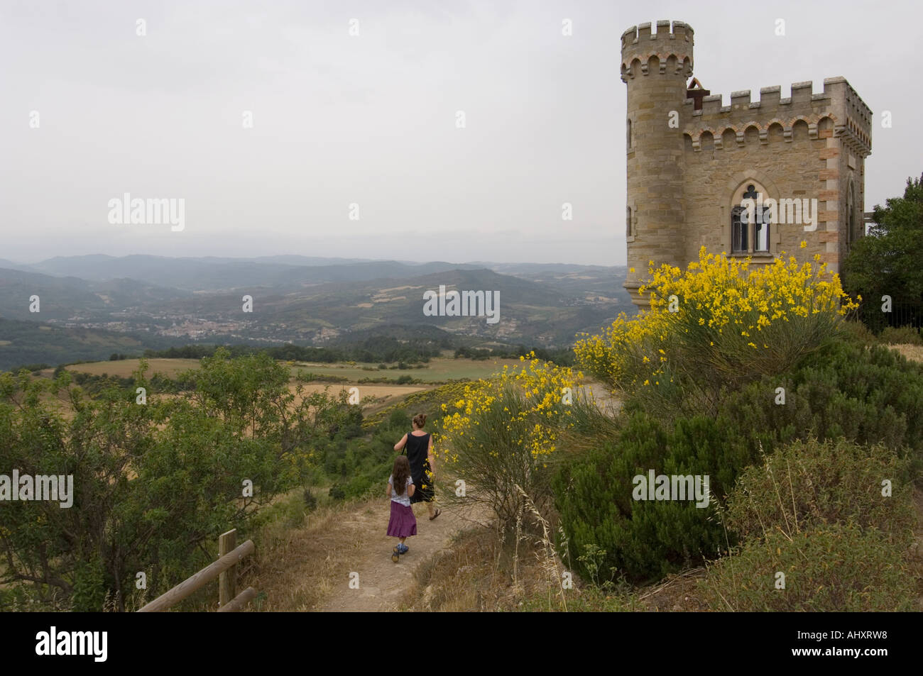 Magdala Turm Rennes Le Château Aude-Frankreich Stockfoto