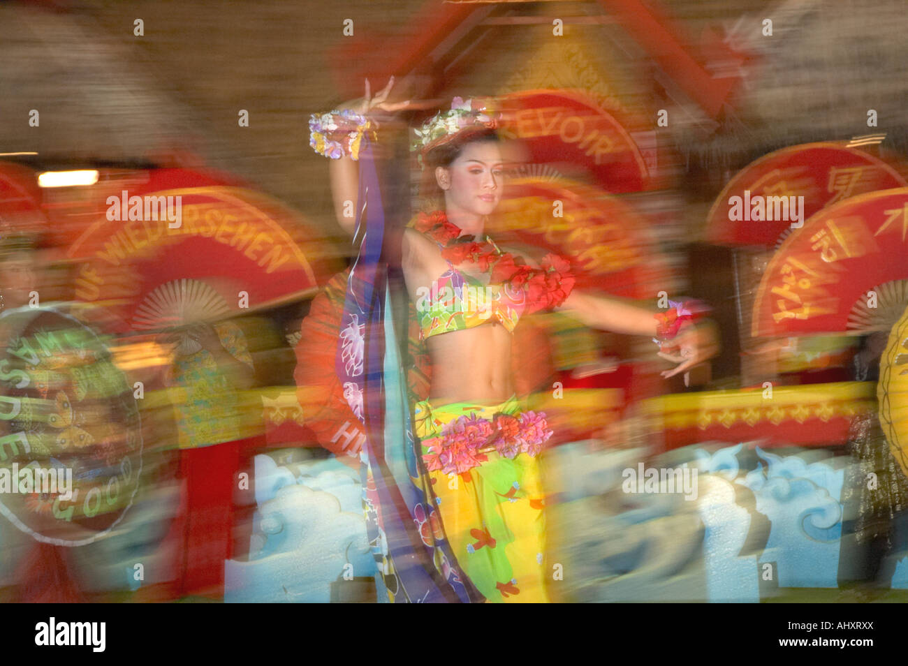 Thai Tanz-Show, Phuket, Thailand Stockfoto