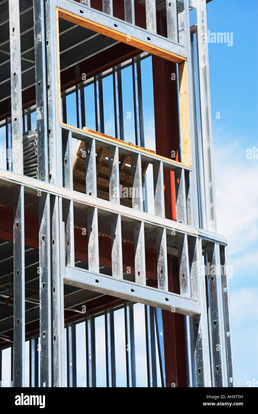Niedrigen Winkel Blick auf Baustelle Stockfoto