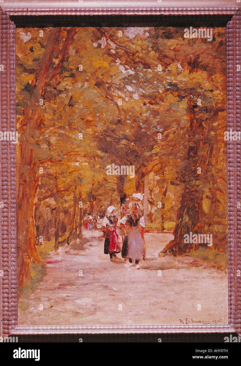 "Fine Arts, Liebermann, Max, (1847-1935), Malerei,"Wäscherinnen", ("Wäscherinnen"), 1905, Saarland Museum Saarbrücken, Hallo Stockfoto