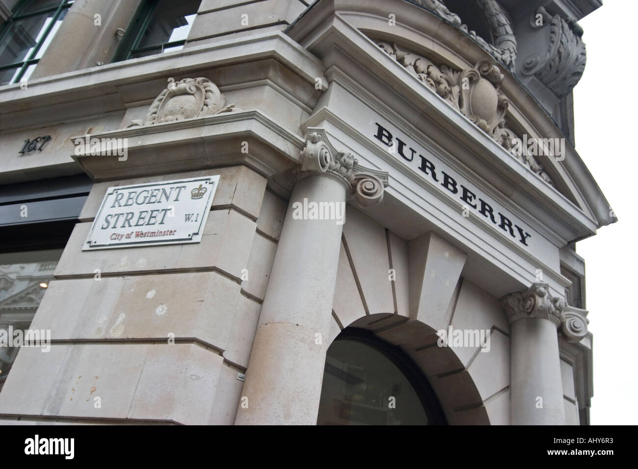 Burberry Store an der Regent Street in London Stockfoto