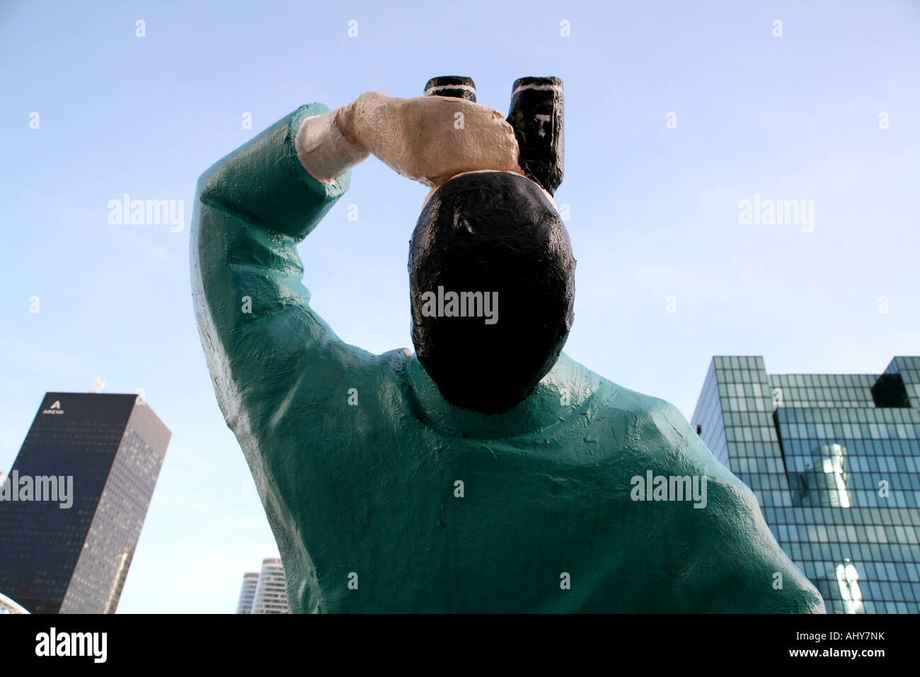 Detail der Skulptur in Paris La Defense Stockfoto