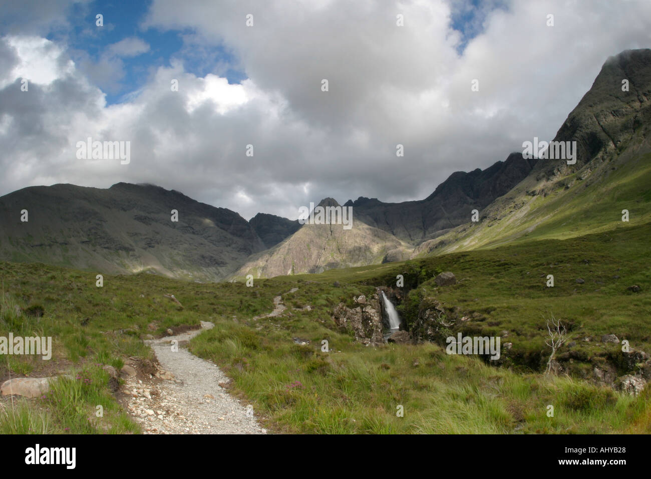 6322 Coire Na Creiche und Fairy Pools die Cullins Isle of Stockfoto