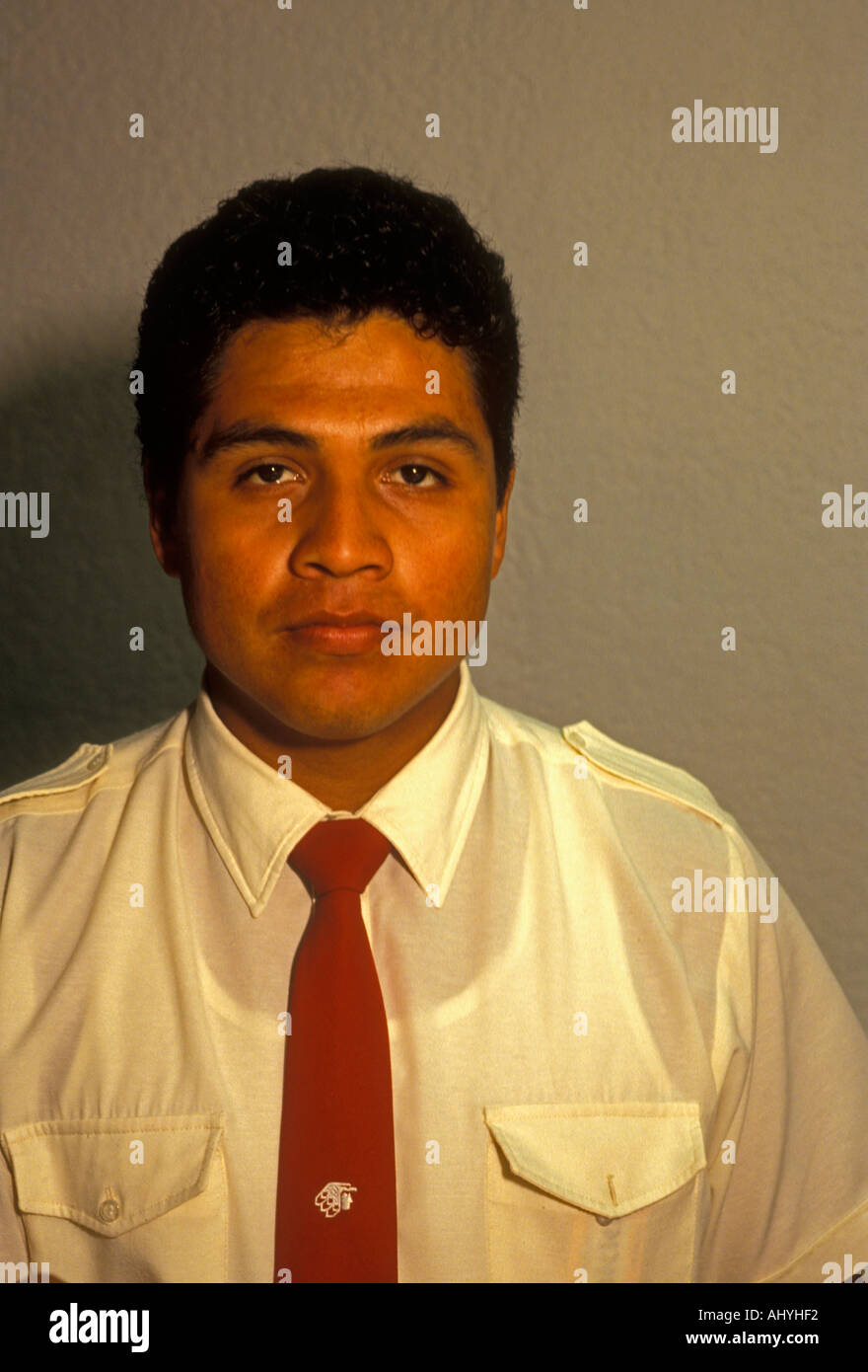 1, 1, mexikanische Mann, Gustavo Diaz internationaler Flughafen, Puerto Vallarta, Jalisco, Mexiko Stockfoto
