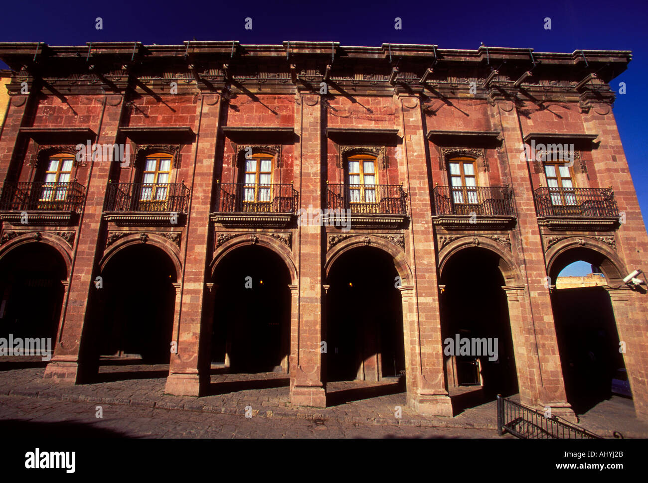 Casa Del Mayorazgo de la Canal, banamex Bank, mexikanische Bank, Stadt San Miguel de Allende, San Miguel de Allende, Guanajuato, Mexiko Stockfoto