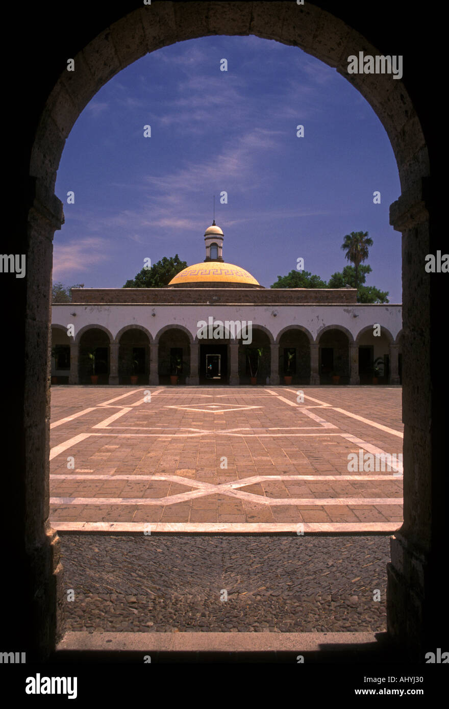 Hof, Instituto Cultural Cabanas, Guadalajara, Jalisco, Mexiko Stockfoto