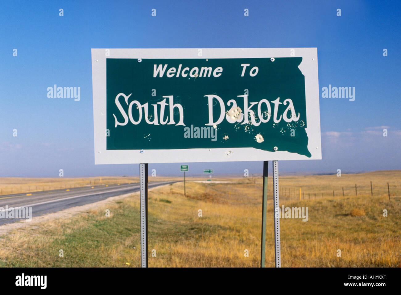 Willkommen Sie in South Dakota Zeichen Stockfoto