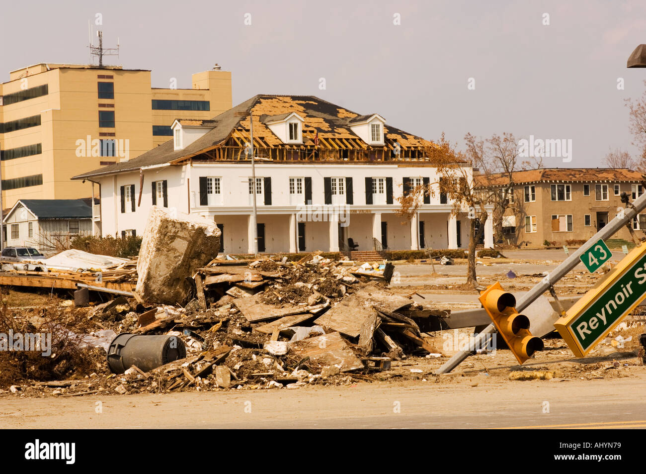 Hurrikan Katrina Schäden in Biloxi, Mississippi USA Stockfoto